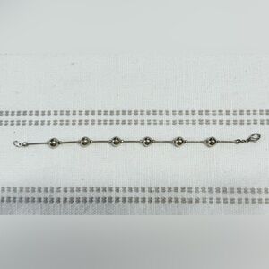 Silver Beaded Bracelet